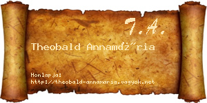 Theobald Annamária névjegykártya