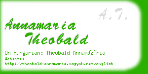 annamaria theobald business card